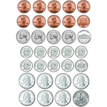 Ashley Productions Ashley Productions ASH10067 Math Die Cut Magnets U.S. Coins ASH10067